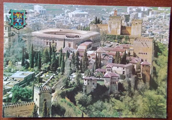 Postales: VISTA GENERAL DE LA ALHAMBRA - ZERKOWITZ - SERIE 45 N&ordm; 71 - D.L. 14204-III
