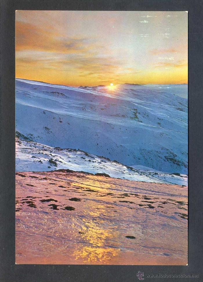 Postales: Sierra Nevada *Puesta de Sol* Ed. Kolor - Zerkowitz serie 45 n&ordm; 310. Nueva.