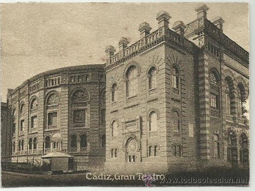 Cartoline: POSTAL ORIGINAL DECADA DE LOS 30. CADIZ. N&ordm; 773. GRAN TEATRO. VER TAMA&Ntilde;O Y EXPLICACION