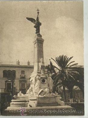 Cartoline: POSTAL ORIGINAL DECADA DE LOS 30. CADIZ. N&ordm; 776. MON. MARQUES DE COMILLAS. VER TAMA&Ntilde;O Y EXPLICACION