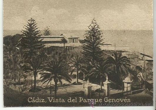 Postcards: POSTAL ORIGINAL DECADA DE LOS 30. CADIZ. N&ordm; 788. PARQUE GENOVES. VER TAMA&Ntilde;O Y EXPLICACION