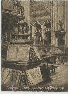 Postales: POSTAL ORIGINAL DECADA DE LOS 30. CORDOBA. N&ordm;750. LIBROS MISALES, MEZQUITA. VER TAMA&Ntilde;O Y EXPLICACION