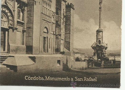 Cartoline: POSTAL ORIGINAL DECADA DE LOS 30. CORDOBA. N&ordm;753. MONUMENTO A SAN RAFAEL. VER TAMA&Ntilde;O Y EXPLICACION