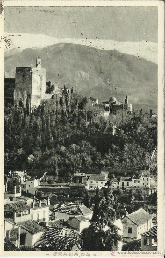 Postales: GRANADA ALHAMBRA ESCRITA - Foto 1