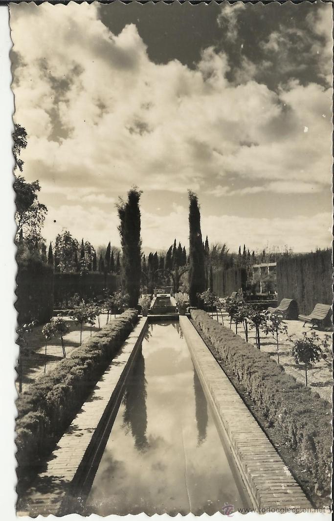 Postales: GRANADA GENERALIFE ESCRITA - Foto 1