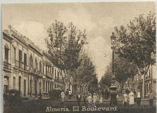 Postkarten: POSTAL ORIGINAL DECADA DE LOS 30. ALMERIA. N&ordm; 918. EL BOULEVARD. VER TAMA&Ntilde;O Y EXPLICACION