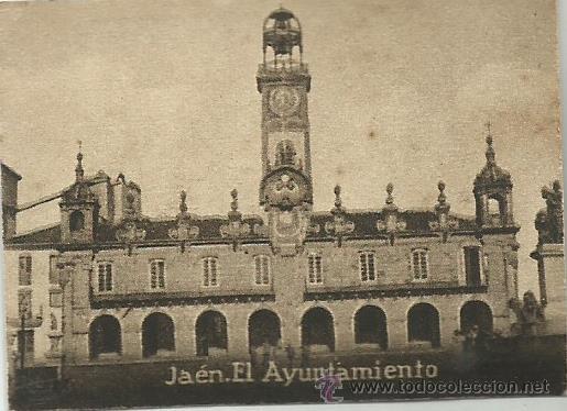 Postkarten: POSTAL ORIGINAL DECADA DE LOS 30. JAEN. 844. EL AYUNTAMIENTO. VER TAMA&Ntilde;O Y EXPLICACION