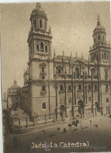Postkarten: POSTAL ORIGINAL DECADA DE LOS 30. JAEN. 846. LA CATEDRAL. VER TAMA&Ntilde;O Y EXPLICACION