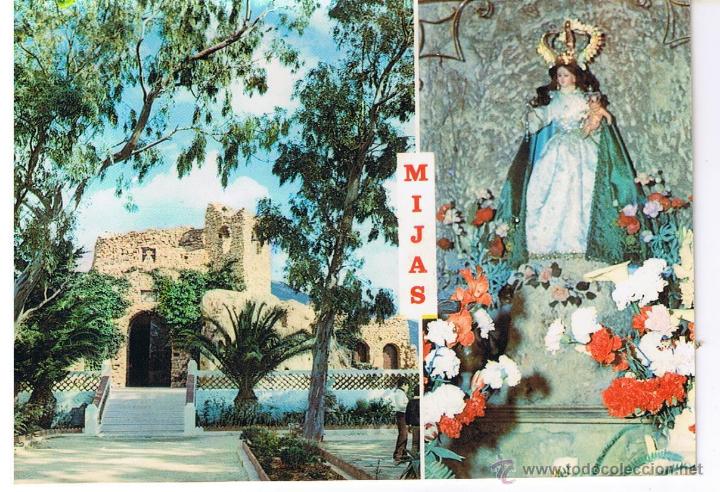 Postales: POSTAL: VIRGEN DE LA PE&Ntilde;A . MIJAS - Foto 1