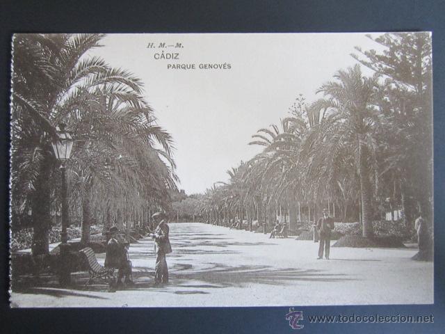 Postales: Postal C&aacute;diz. Parque Genov&eacute;s. - Foto 1