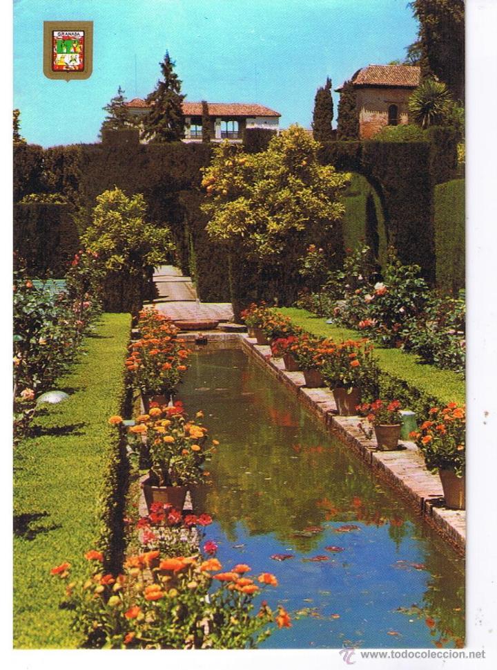 Postales: POSTAL: GENERALIFE.  GRANADA. - Foto 1