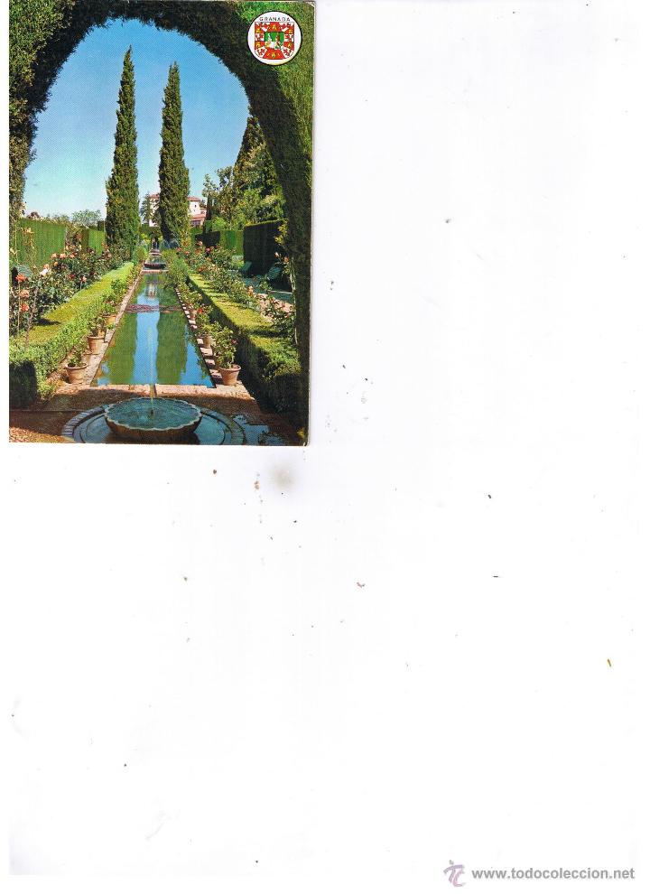 Postales: POSTAL: GENERALIFE. GRANADA. - Foto 1