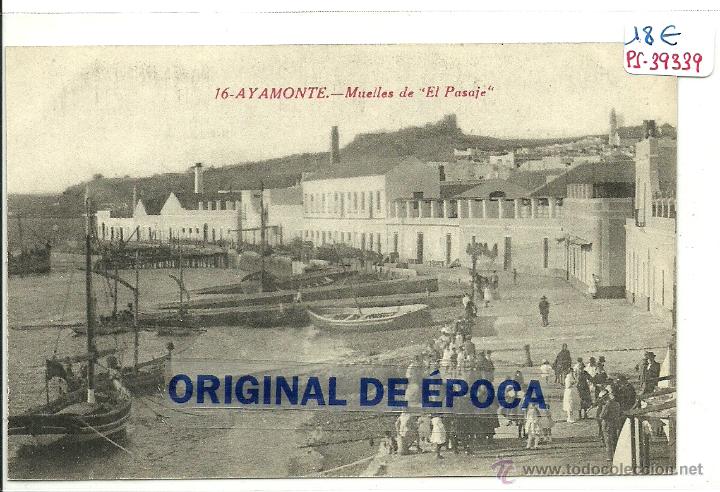 Postales: (PS-39339)POSTAL DE AYAMONTE-MUELLES DE EL PASAJE - Foto 1