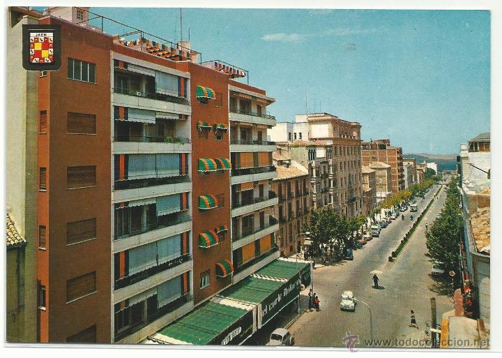 Postales: JAEN .- CALLE ROLDAN Y MARIN Y AVDA. GENERALISIMO.- EDICIONES FISA N&ordm; 1222 SIN CIRCULAR