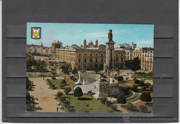 Postales: 1117. CADIZ. PLAZA DE ESPA&Ntilde;A. MONUMENTO A LAS CORTES