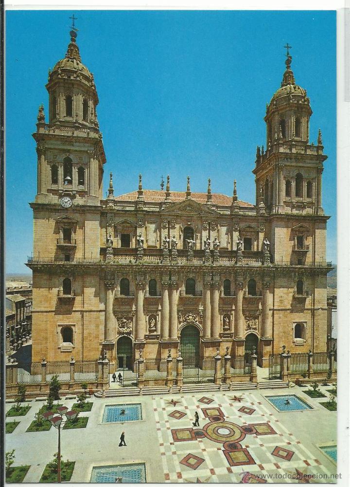 Postales: JAEN .- FACHADA CATEDRAL .- EDICIONES ARRIBAS N&ordm; 2030 SIN CIRCULAR