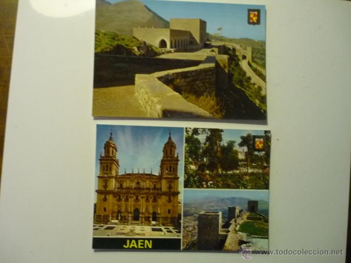 Postales: lote postales jaen .-castillo sta.catalina.- y diversos aspectos