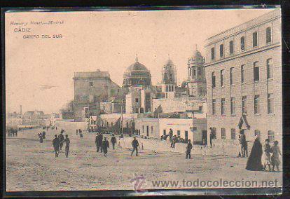 Postkarten: TARJETA POSTAL DE CADIZ - CAMPO DEL SUR. HAUSER Y MENET