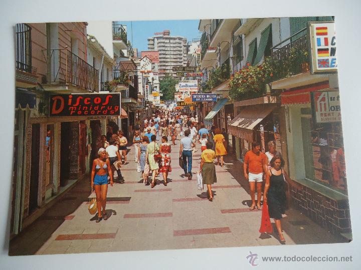 Postales: POSTAL MALAGA. COSTA DEL SOL . TORREMOLINOS. CALLE SAN MIGUEL. NO CIRCULADA