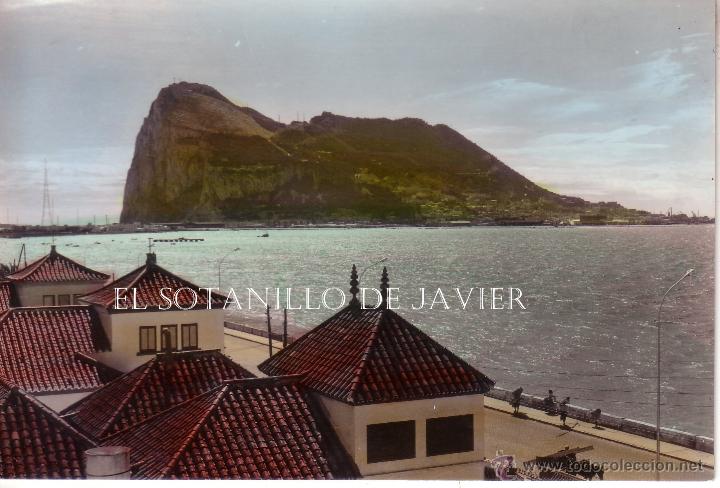 Postales: CADIZ - LA LINEA DE LA CONCEPCION - EL PE&Ntilde;ON DE GIBRALTAR - COLOREADA - ARRIBAS 1012