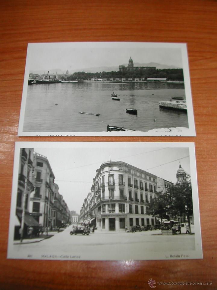 Postkarten: 2 POSTALES. M&Aacute;LAGA. N&ordm; 213, 341. FOTO L.ROISIN. A&Ntilde;OS 1930. 1612.