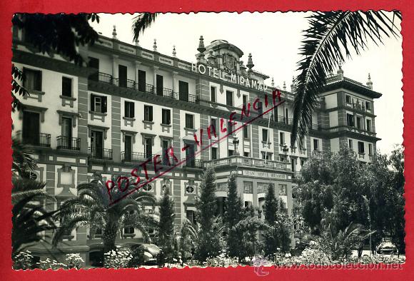 Postales: POSTAL MALAGA, HOTEL MIRAMAR, FACHADA PRINCIPAL, P93169