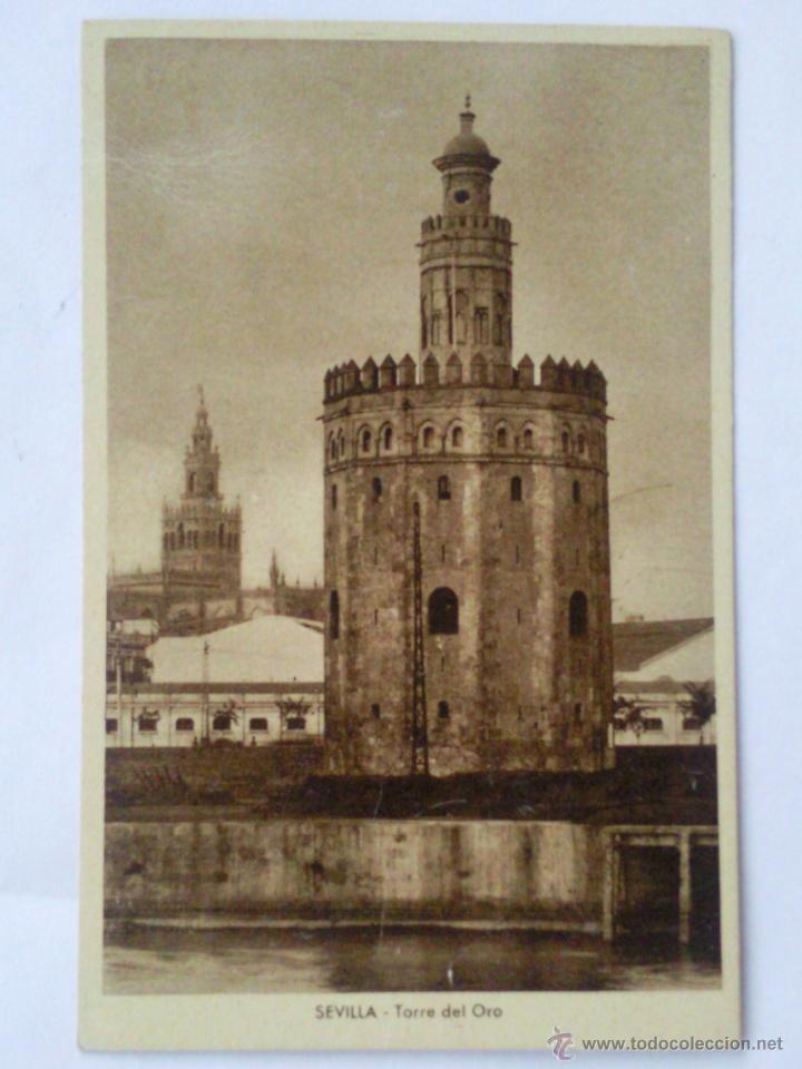 Postales: POSTAL SEVILLA, TORRE DEL ORO - Foto 1
