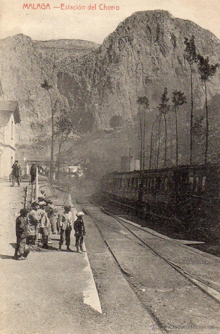 Postales: malaga. estaci&oacute;n del chorro