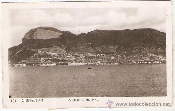 Postales: GIBRALTAR.104. Rock From the Bay.. n&ordm; 24. Sin referencia. Escrita-Vell i Bell