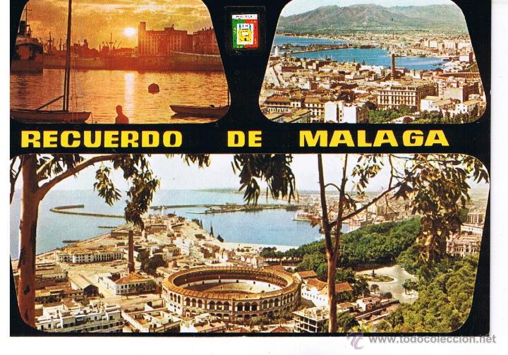 Postales: POSTAL: RECUERDO DE MALAGA.  (REF. DOMINGUEZ N&ordm; 121)