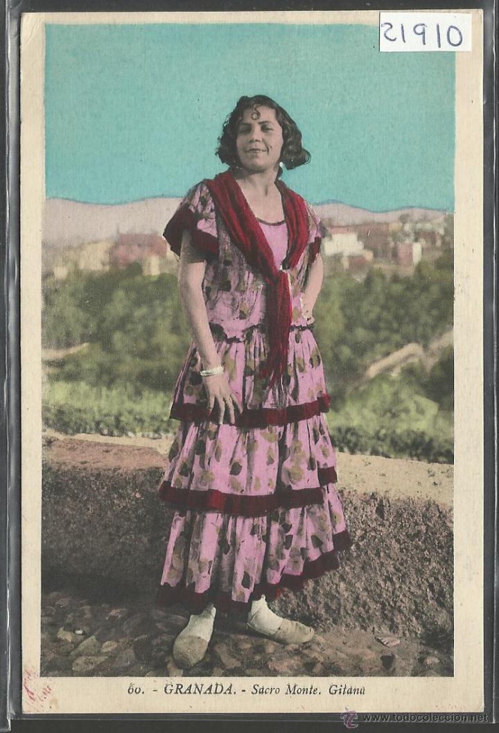 Postales: GRANADA - 60 - SACRO MONTE GITANA - ROISIN - (21910) - Foto 1