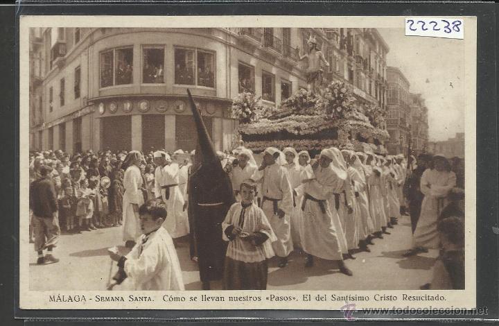 Postales: MALAGA - SEMANA SANTA -AGRUPACION DE COFRADIAS - VER REVERSO - (22238)