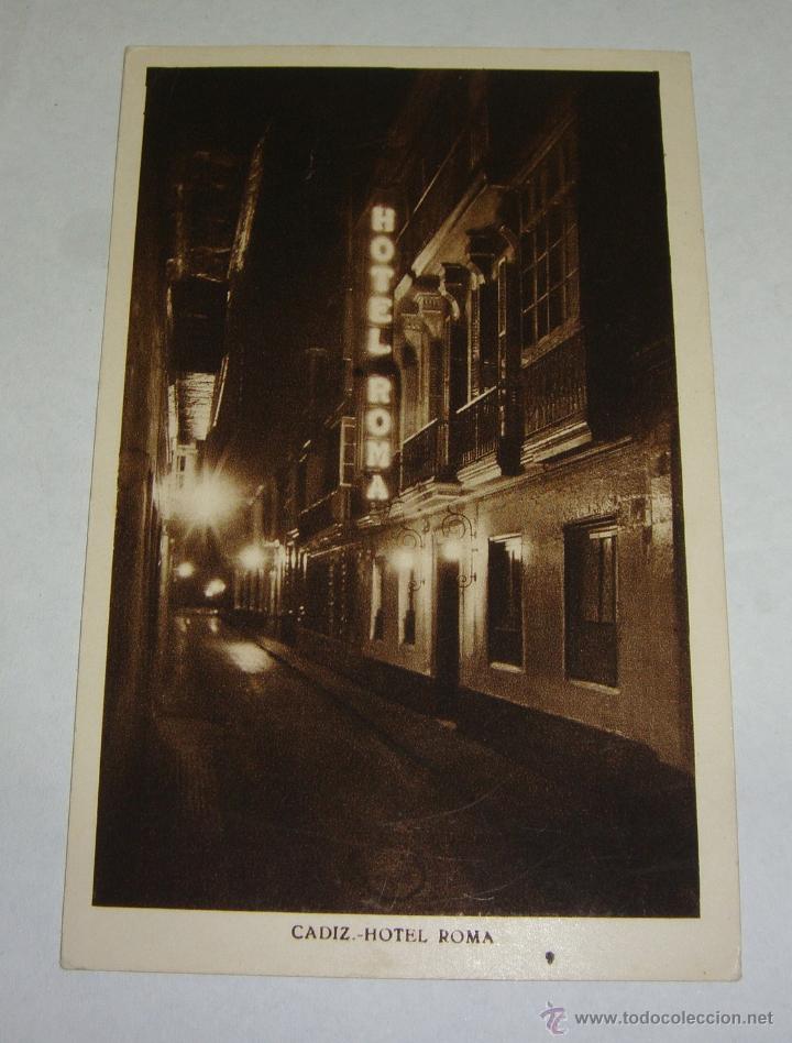 Postales: Cadiz. Hotel Roma. L. Roisin.