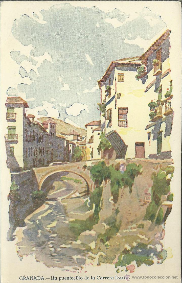 Postales: GRANADA CARRERA DEL DARRO SIN ESCRIBIR - Foto 1