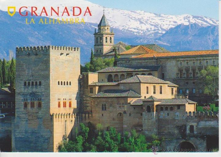 Postales: GRANADA. LA ALHAMBRA Y SIERRA NEVADA - Foto 1