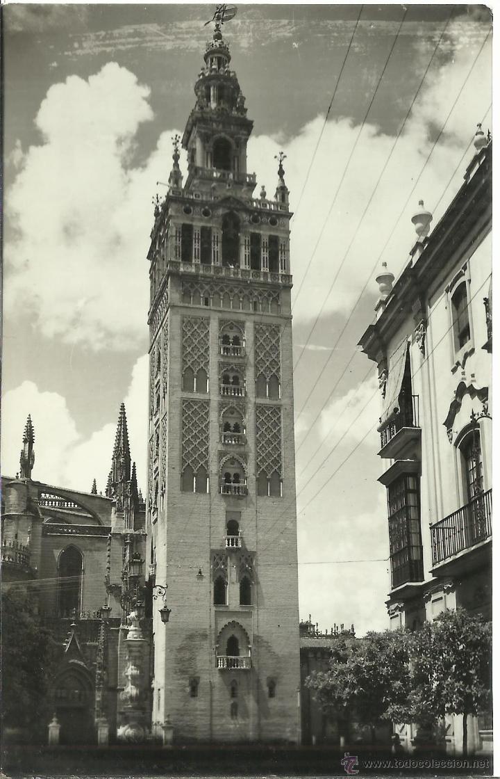 Postales: SEVILLA LA GIRALDA ESCRITA - Foto 1