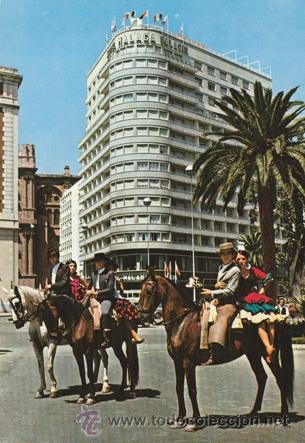 Postales: MALAGA - HOTEL MALAGA PALACIO - CABALLOS - N&ordm; 2852 - ED.CINEFILM - A&Ntilde;O 1968- NUEVA -