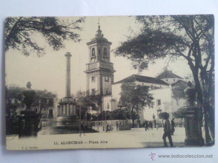 Cartoline: POSTAL ALGECIRAS PLAZA ALTA, SIN CIRCULAR