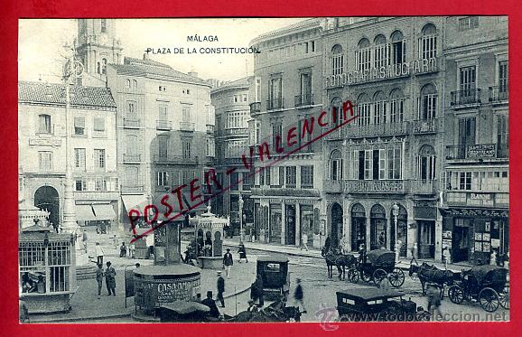 Postales: POSTAL MALAGA , PLAZA DE LA CONSTITUCION , ORIGINAL , P95137