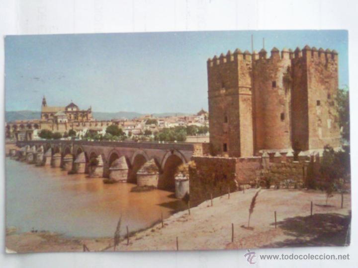 Postales: POSTAL CORDOBA, PUENTE ROMANO Y MEZQUITA AL FONDO