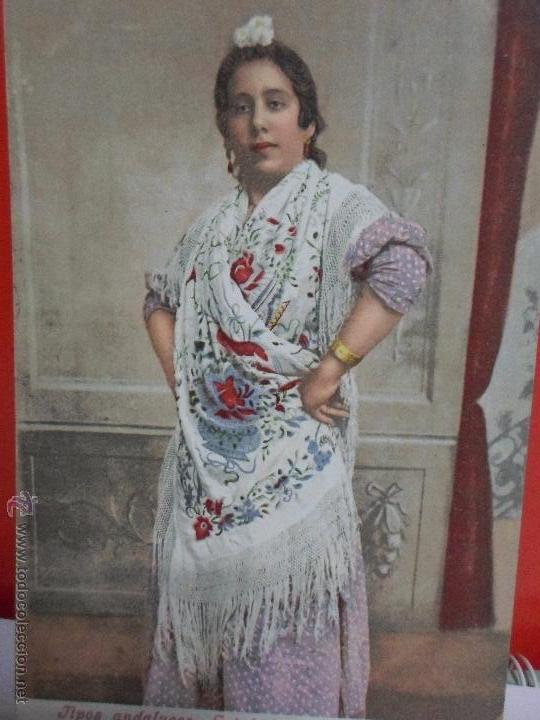 Postales: POSTAL MUJER - TIPOS ANDALUCES - SOLEDAD. - Foto 2