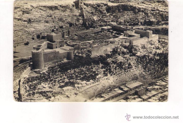 Postales: postal de Almeria  Vista de la Alcazaba desde avi&oacute;n .