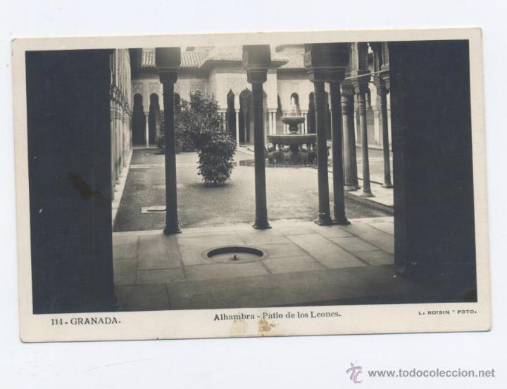 Postales: GRANADA- ALHAMBRA- PATIO DE LOS LEONES