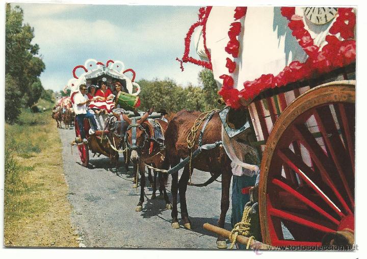 Postales: ANDALUCIA .- ROMERIA DEL ROCIO .- EDICION GARCIA GARRABELLA N&ordm; 9