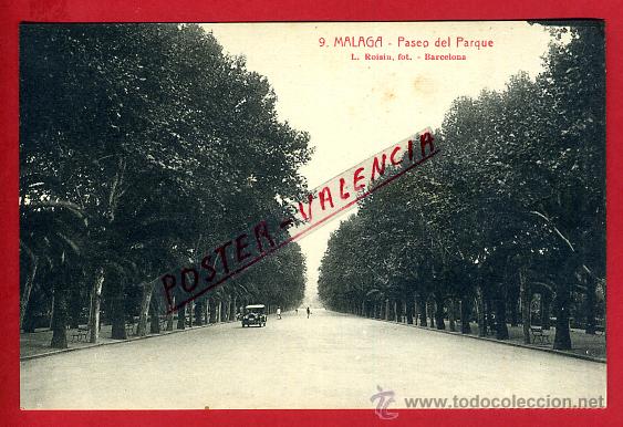 Postales: POSTAL MALAGA, PASEO DEL PARQUE, P94845