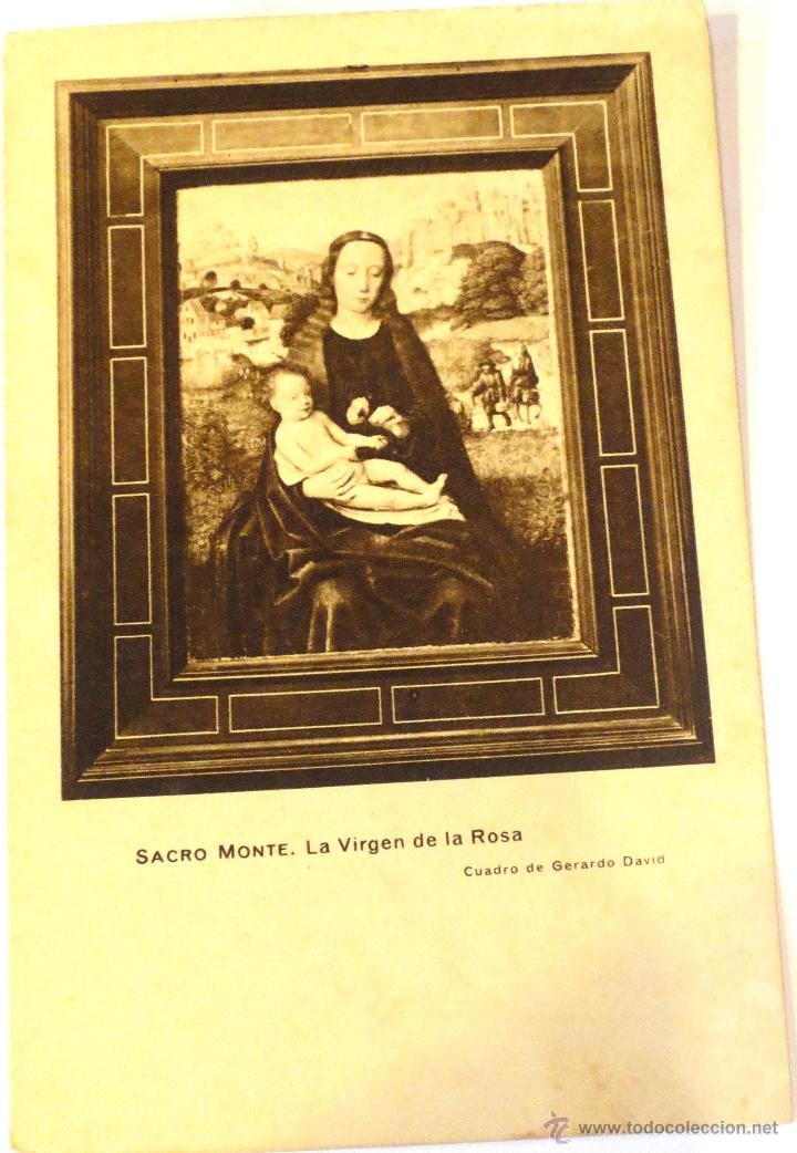 Postkarten: POSTAL SACRO MONTE LA VIRGEN DE LA ROSA CUADRO DE GERARDO DAVID HUECOGRABADO MUMBR&Uacute;