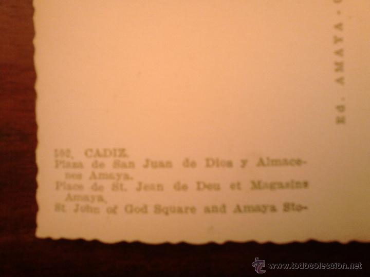 Postales: C&aacute;diz, dos postales antiguas. - Foto 4