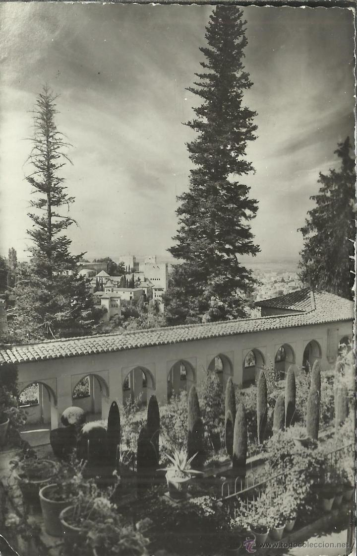 Postales: GRANADA GENERALIFE ESCRITA - Foto 1