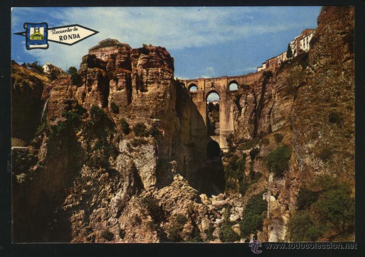 Postales: A-0197- MALAGA. RECUERDO DE RONDA. EL TAJO.