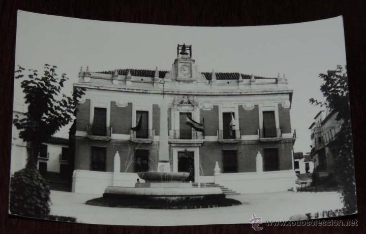 Postales: FOTO POSTAL DE BAILEN (JAEN) PALACIO MUNICIPAL, N&ordm; 13 PAPELERIA LOZANO, CIRCULADA EN 1961